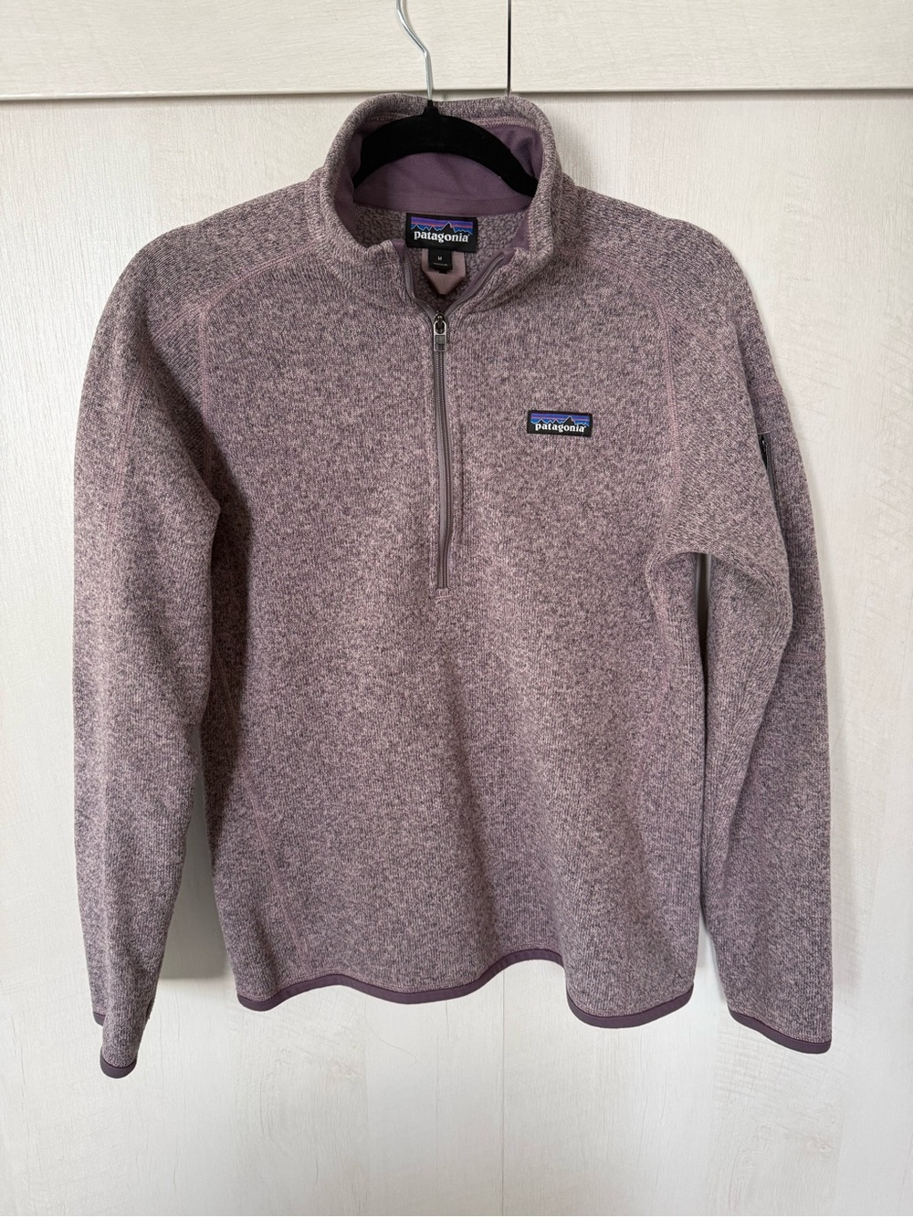 Patagonia Better Sweater 1/4 Zip Fleece Women's Medium Purple Mauve